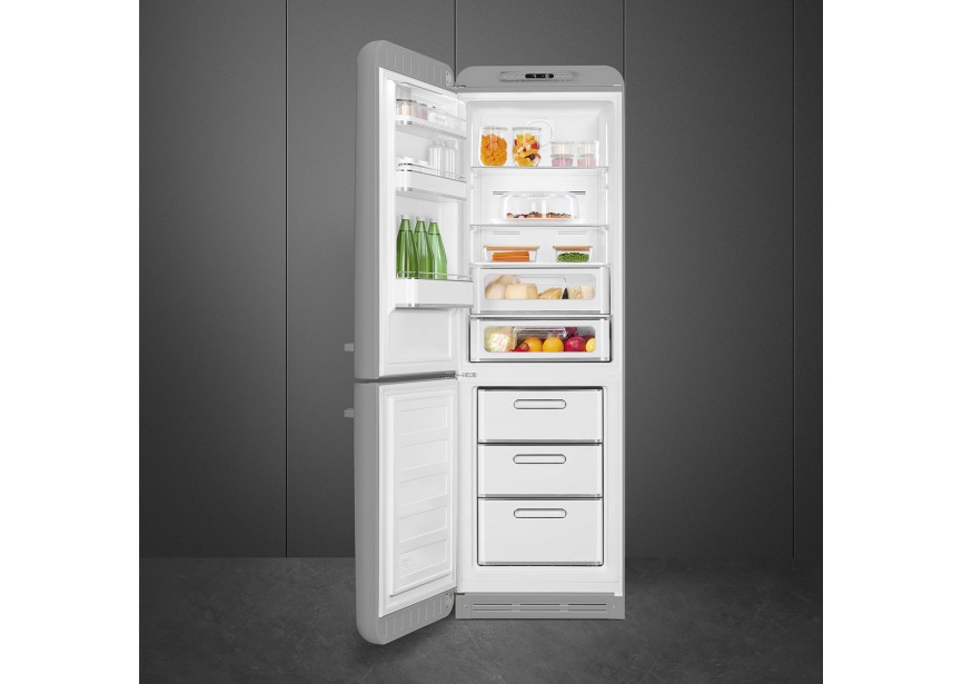 Smeg FAB32LSV5 Retro Zilvere koel vries combinatie