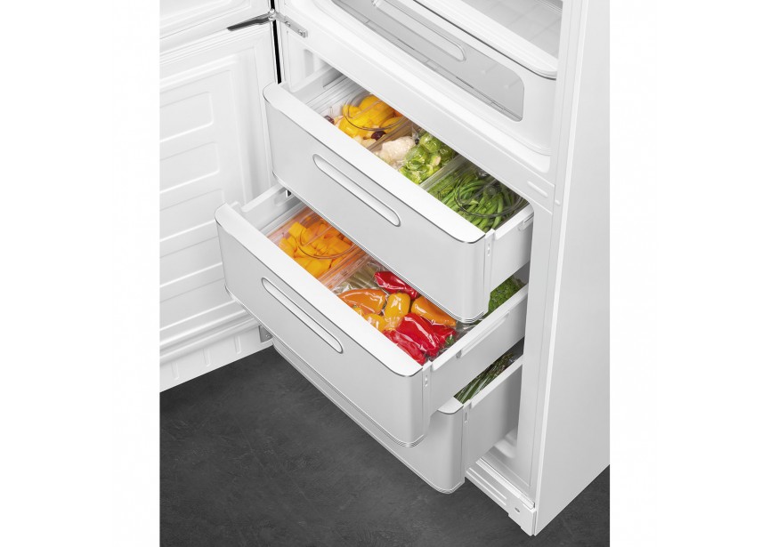 Smeg FAB32LWH5 Retro Witte koel vries combinatie