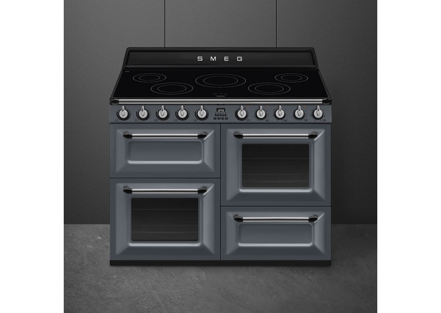 Smeg TR4110IGR2 110 cm grijs Victoria inductie fornuis