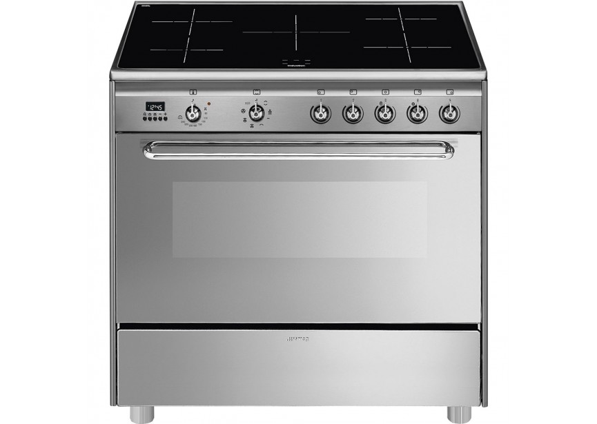 Smeg SCD90IMX9-1 90cm inductiefornuis multifunctie oven inox