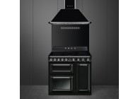 Smeg TR93IBL2 90cm A inductiefornuis 2 ovens grill Zwart