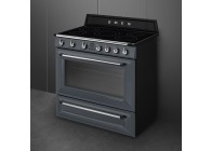 Smeg TR90IGR2 90cm A inductiefornuis oven opberglade Grijs