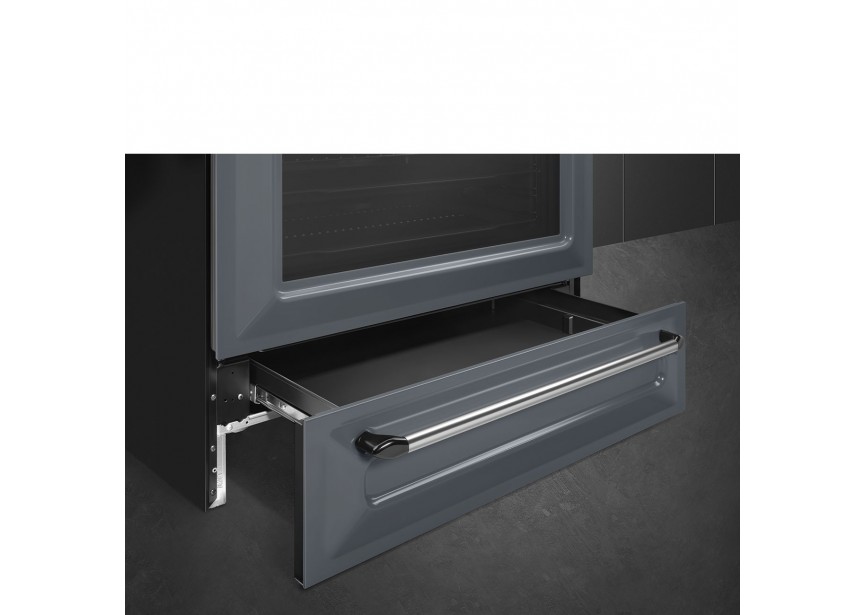 Smeg TR90IGR2 90cm A inductiefornuis oven opberglade Grijs