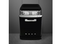 Smeg LVFABBL3 Zuinige Retro Zwarte Vrijstaande Vaatwasser