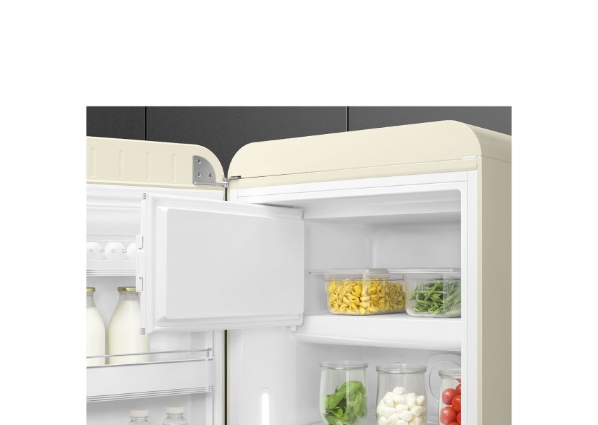 Smeg FAB28LCR5 153cm 270L Retro Creme koelkast vriesvak
