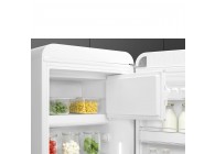 Smeg FAB28RWH5 153cm 270L Retro Witte koelkast vriesvak