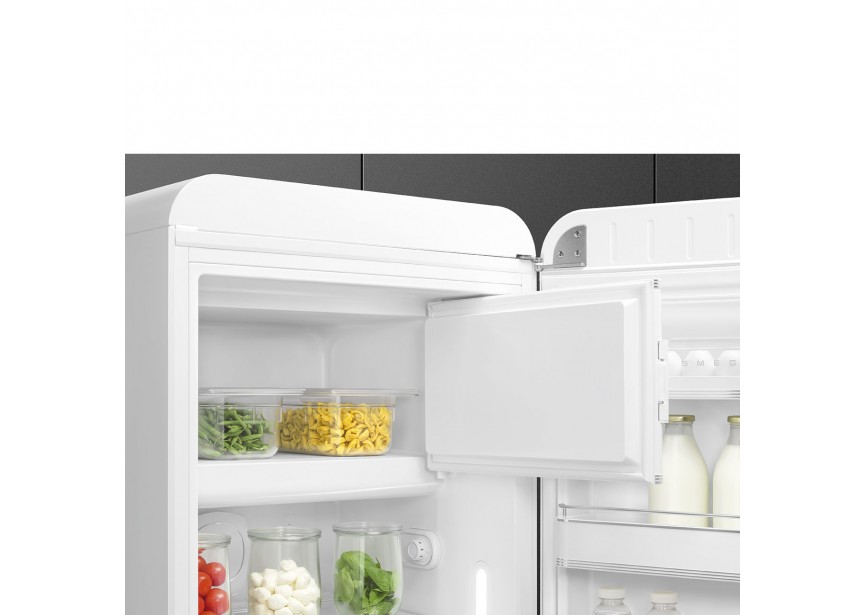 Smeg FAB28RWH5 153cm 270L Retro Witte koelkast vriesvak