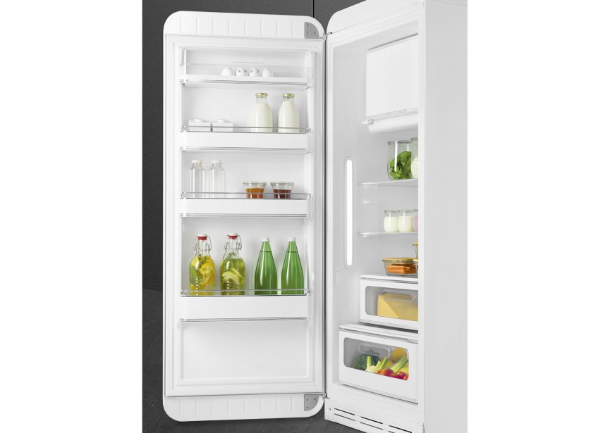 Smeg FAB28LWH5 153cm 270L Retro Witte koelkast vriesvak