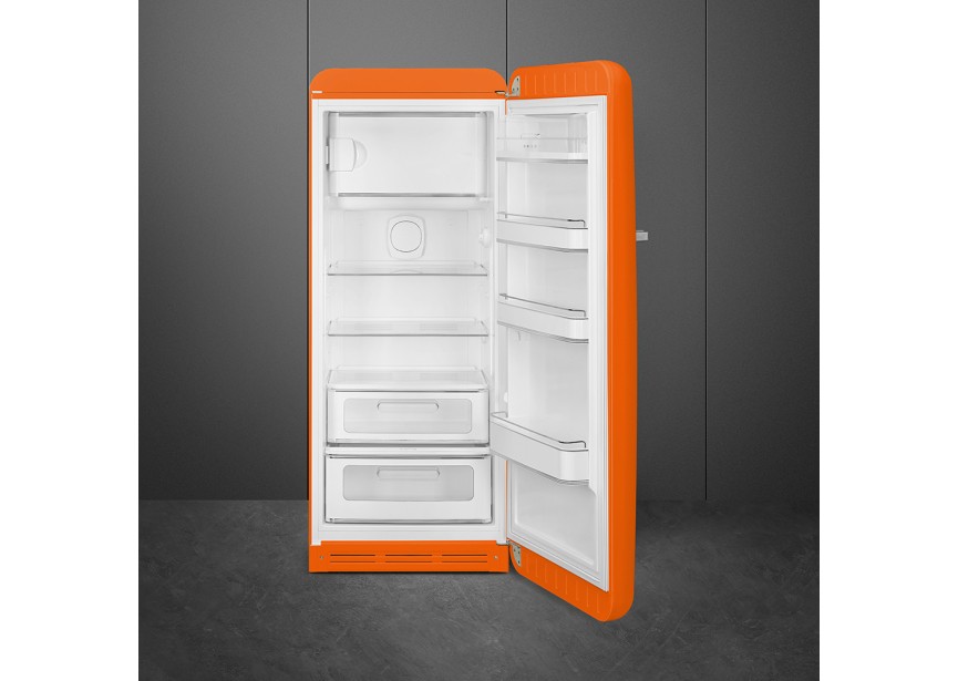 Smeg FAB28ROR5 153cm 270L Retro Oranje koelkast vriesvak