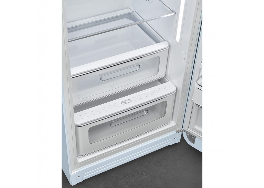Smeg FAB28RPB5 153cm 270L Retro Lichtblauw koelkast vriesvak