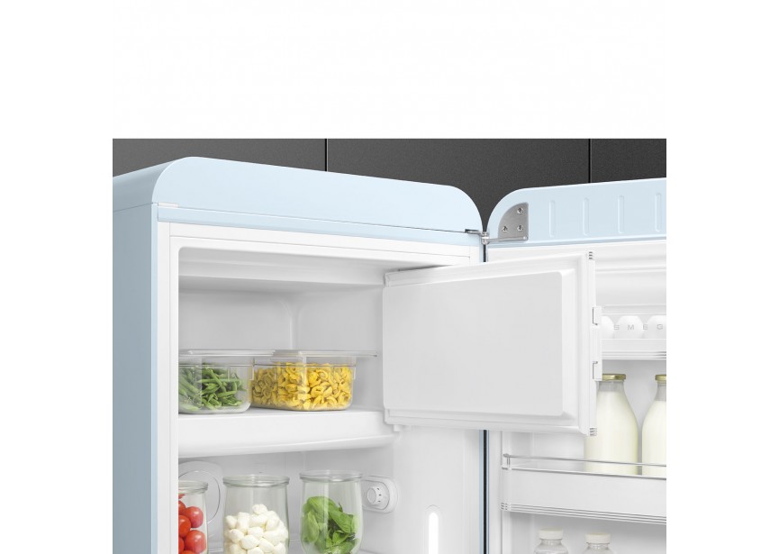 Smeg FAB28RPB5 153cm 270L Retro Lichtblauw koelkast vriesvak