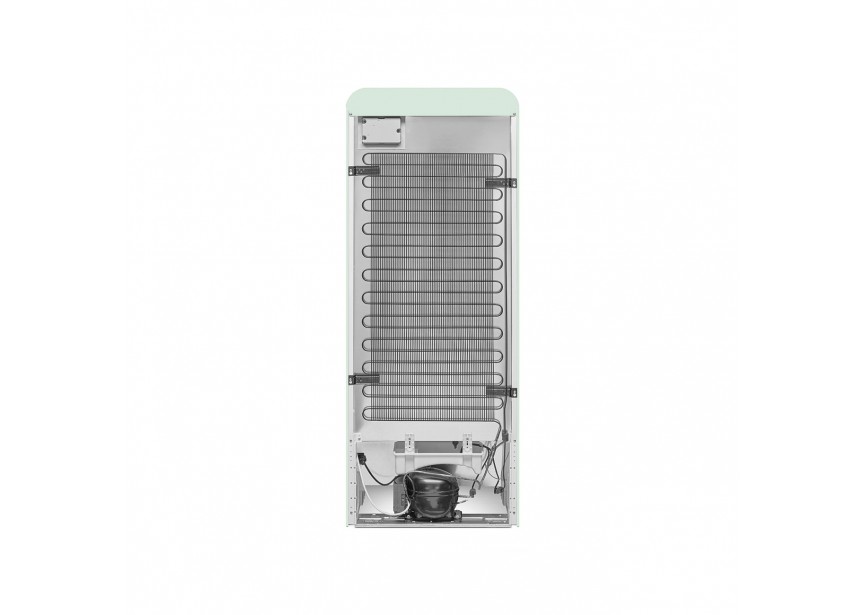 Smeg FAB28LPG5 153cm 270L Retro Lichtgroen koelkast vriesvak