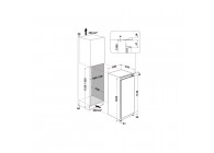 Whirlpool ARG86122 122 cm vriesvak glijscharnier