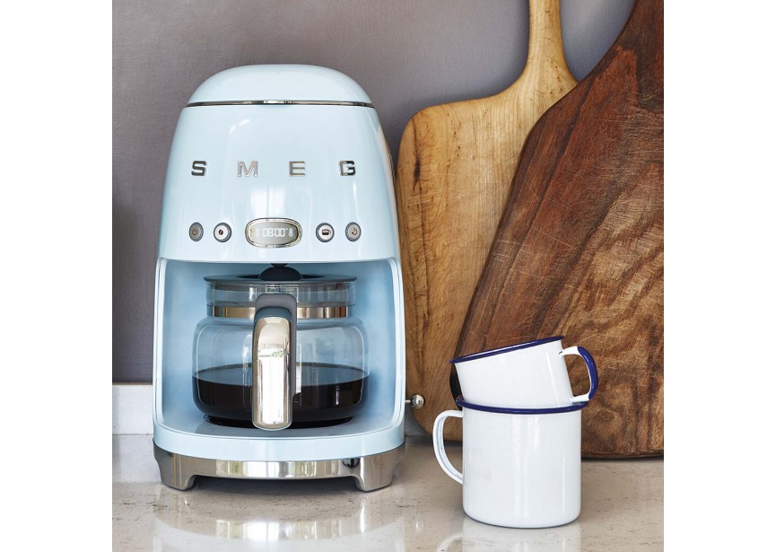 Smeg DCF02PBEU Pastelblauw koffiezet