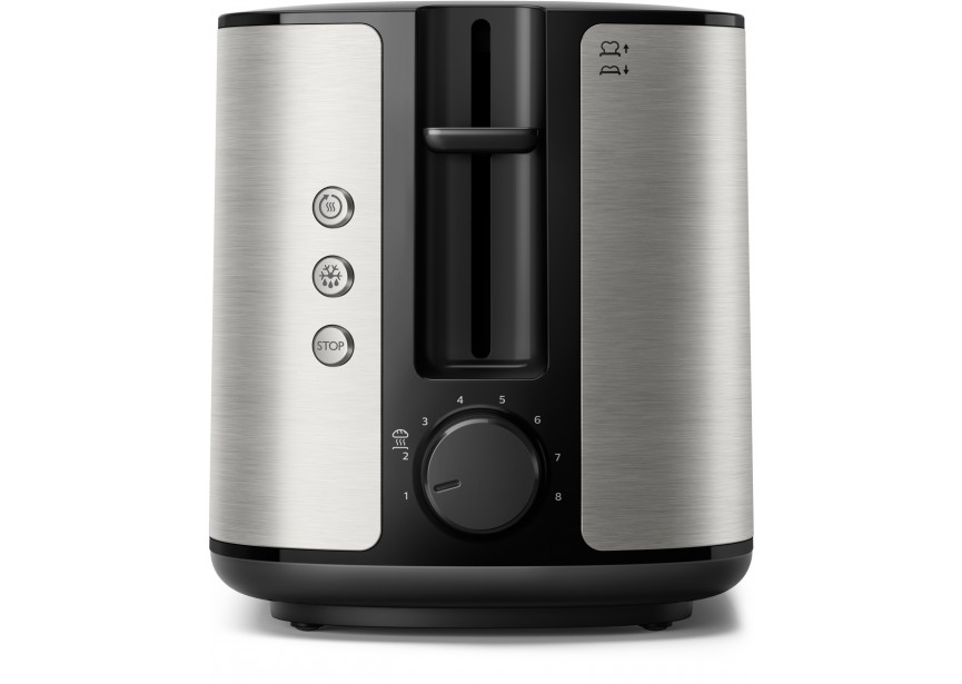 Philips inox rvs look compacte broodrooster