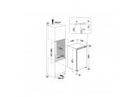 Whirlpool ARG90312 88 cm sleepdeur koelkast