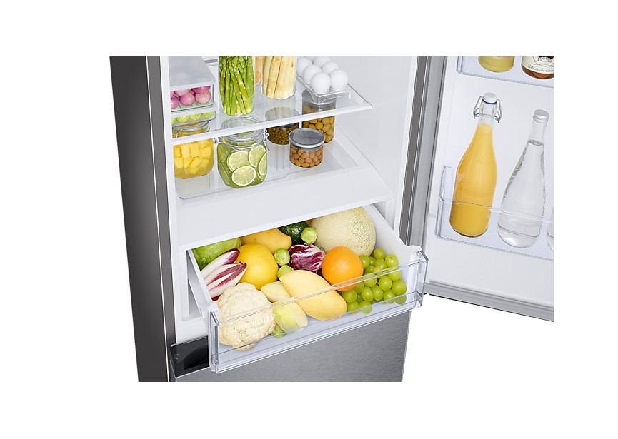 Samsung RB34C601DSA/EF 185 cm Zilver Zuinige koel-vries kast