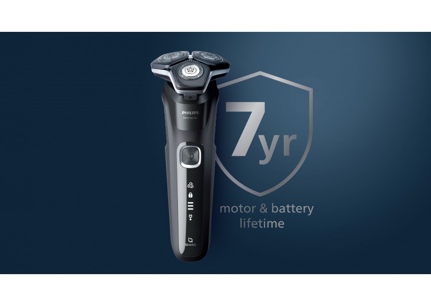 Philips S5885/35 LED scherm oplaadbare shaver Zwart Blauw