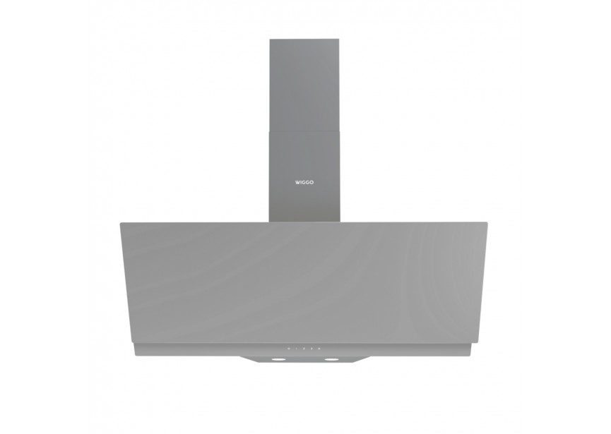 Wiggo WE-D932G(G) 90 cm Grijs dubbel glas 600m³/h dampkap