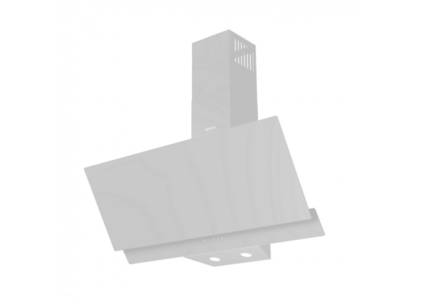 Wiggo WE-D932G(W) 90 cm Wit dubbel glas 600m³/h dampkap