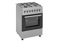 Wiggo WO-E606A(XX) Inox 60 cm LUXE gemengd fornuis