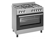 Wiggo WO-E906B(XX) 90cm Inox 6 serie gasfornuis 5 pits
