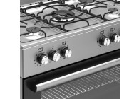 Wiggo WO-E906B(XX) 90cm Inox 6 serie gasfornuis 5 pits