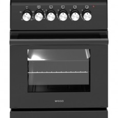 Wiggo WO-E503A(BB) 50cm Zwart gasfornuis electrische oven