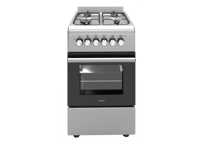 Wiggo WO-E503A(XX) 50cm Inox gasfornuis electrische oven