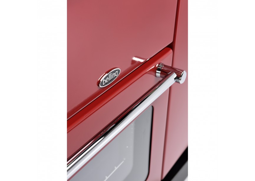 Belling Kensington 90 Ei Rood fornuis 5 inductiezone 3 oven