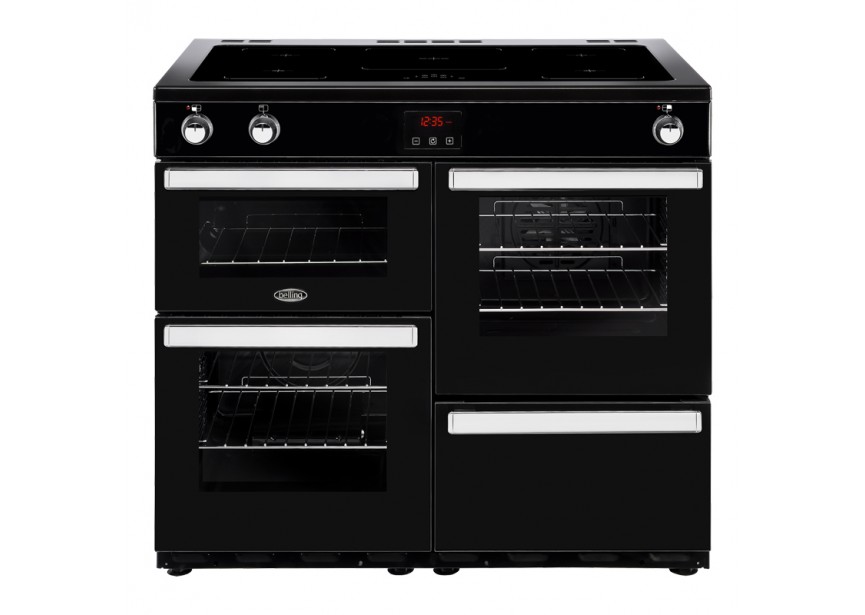 Belling Cookcentre 100 Ei Zwart inductie fornuis 5 zones