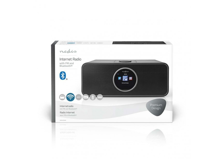 Nedis RDIN4000BK Internet Radio FM Bluetooth