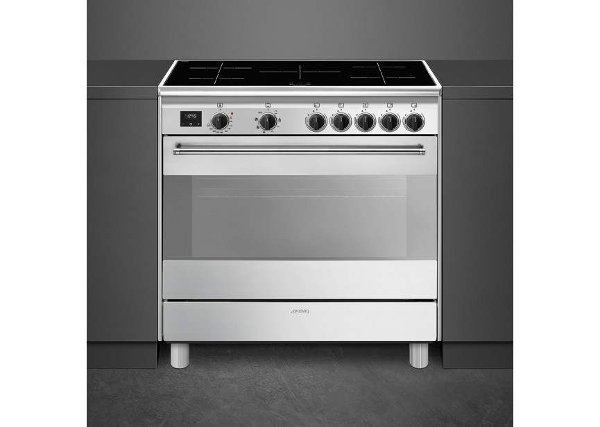 Smeg BG91IX2 inductie fornuis met 5 zones RVS - INOX