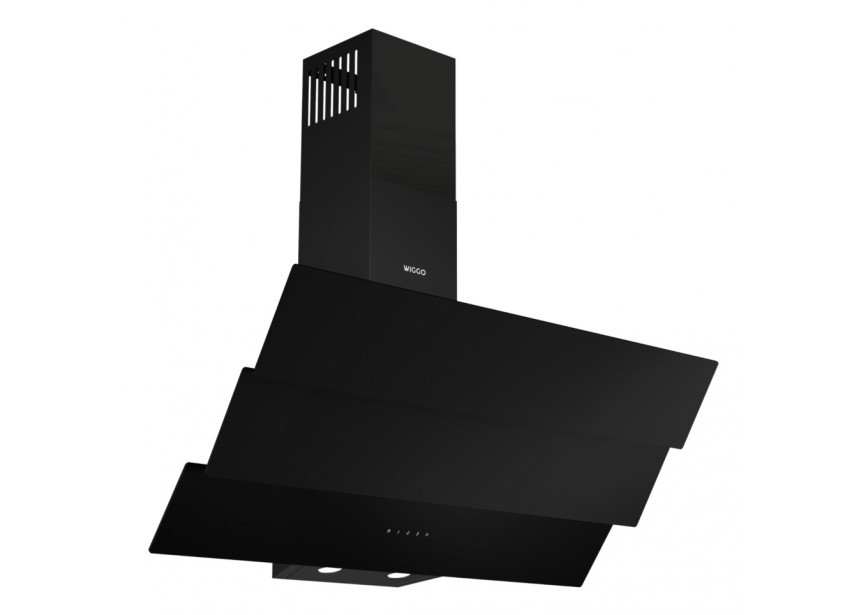 Wiggo WE-B943G(B) 90 cm Zwart Triple Glas 615m³/h Dampkap