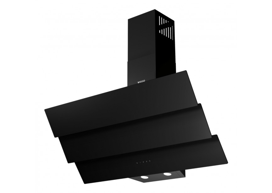 Wiggo WE-B943G(B) 90 cm Zwart Triple Glas 615m³/h Dampkap