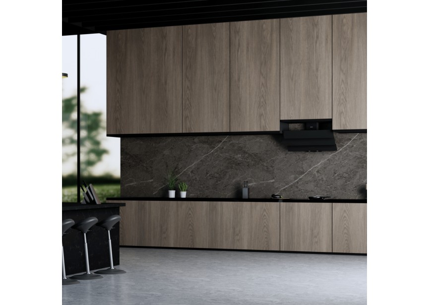 Wiggo WE-B943G(B) 90 cm Zwart Triple Glas 615m³/h Dampkap