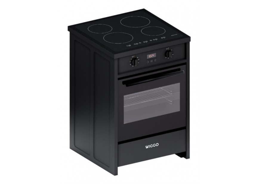 Wiggo WIO-E621A(BB) 60 cm Zwart Luxe Inductiefornuis