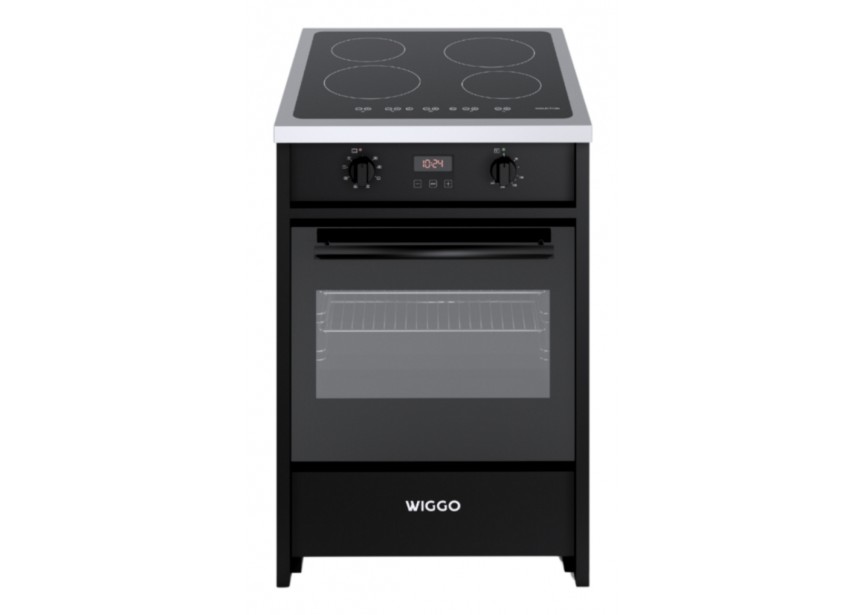 Wiggo WIO-E621A(BX) 60 cm Zwart RVS Luxe Inductiefornuis