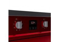 Wiggo WIO-E621A(RX) 60 cm Rood RVS Luxe Inductiefornuis