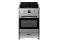 Wiggo WIO-E621A(XX) 60 cm Inox RVS Luxe Inductiefornuis
