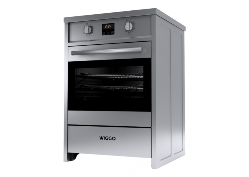Wiggo WIO-E621A(XX) 60 cm Inox RVS Luxe Inductiefornuis