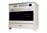 Wiggo WIO-E921A(CX) 90 cm Creme RVS Luxe Inductiefornuis