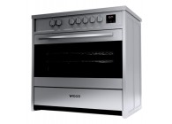 Wiggo WIO-E921A(XX) 90 cm Inox RVS Luxe Inductiefornuis