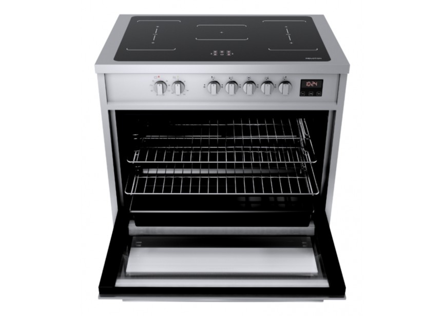 Wiggo WIO-E921A(XX) 90 cm Inox RVS Luxe Inductiefornuis