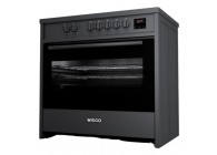 Wiggo WIO-E921A(BX) 90 cm Zwart RVS Luxe Inductiefornuis