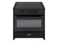 Wiggo WIO-E921A(BB) 90 cm Zwart Luxe Inductiefornuis