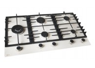 Wiggo WH-G935RR(C) 90 cm Creme inbouwkookplaat met wok