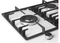 Wiggo WH-G935RR(W) 90 cm Wit inbouwkookplaat met wok