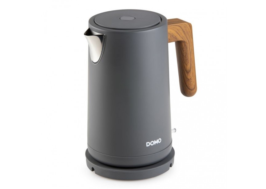 Domo DO9268WK 1,7 Liter Waterkoker Grijs Houten Handvat