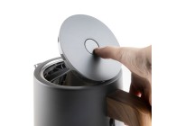 Domo DO9268WK 1,7 Liter Waterkoker Grijs Houten Handvat